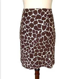 Lilly Pulitzer Speckle & Hide Giraffe Print Skirt - 4